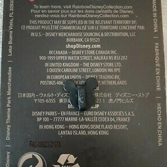 DISNEY PARKS RAINBOW  TRANSGENDER FLAG  PIN  MICKEY ICON - Picture 2 of 3